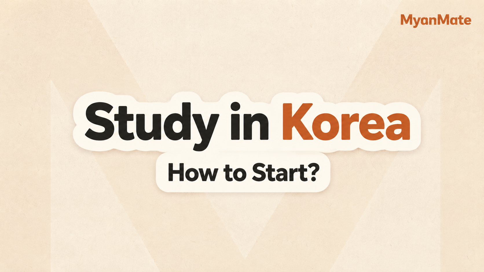 Myanmar students planning how to start studying in Korea
